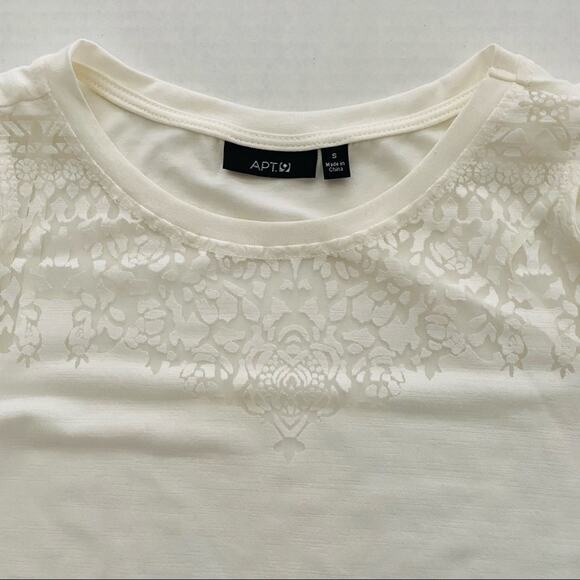 Apt 9 | @ Cold Shoulder High Low Laser Cut Top S - Picture 5 of 7